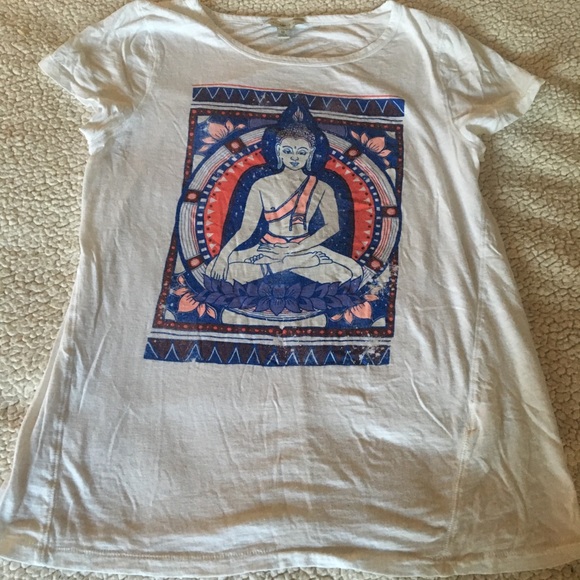 Lucky Brand Tops - Lucky lotus brand Buddha shirt top medium